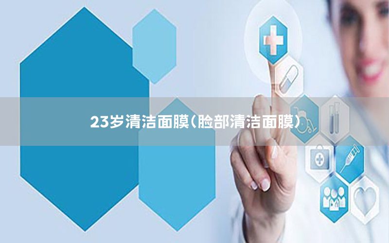 23岁清洁面膜（脸部清洁面膜）