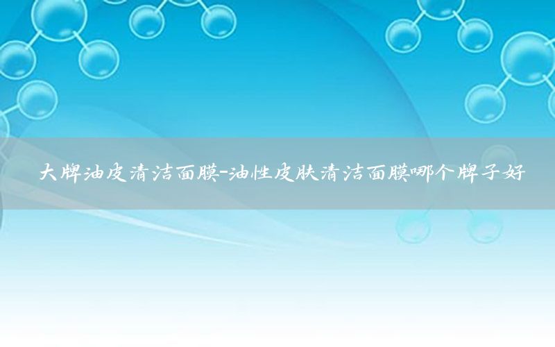 大牌油皮清洁面膜-油性皮肤清洁面膜哪个牌子好
