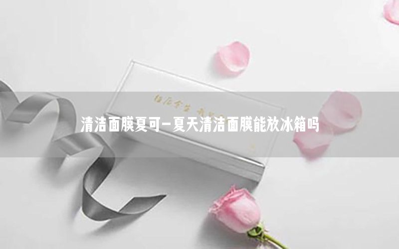 清洁面膜夏可-夏天清洁面膜能放冰箱吗